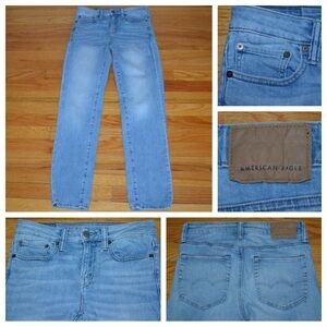 Men’s American Eagle Outfitters distressed skinny denim jeans, size 28”x30”